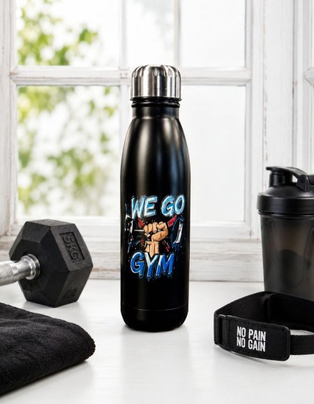 مطرة  we go gym ستانلس  اسود